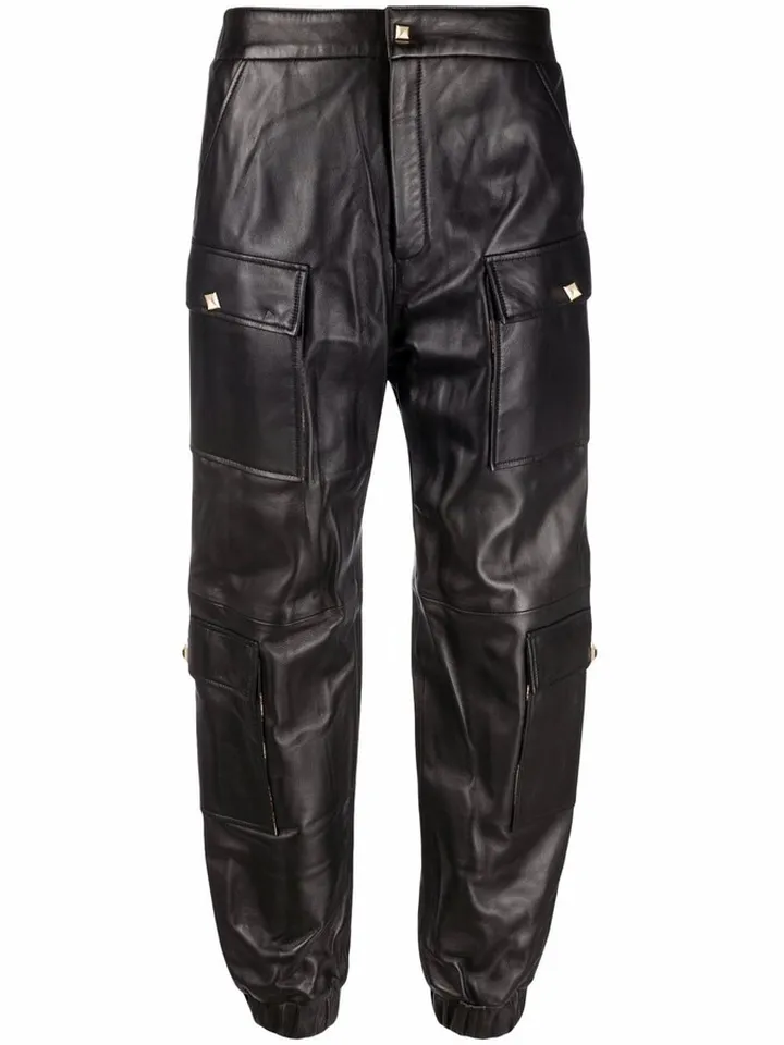 Leather Jogging Trousers