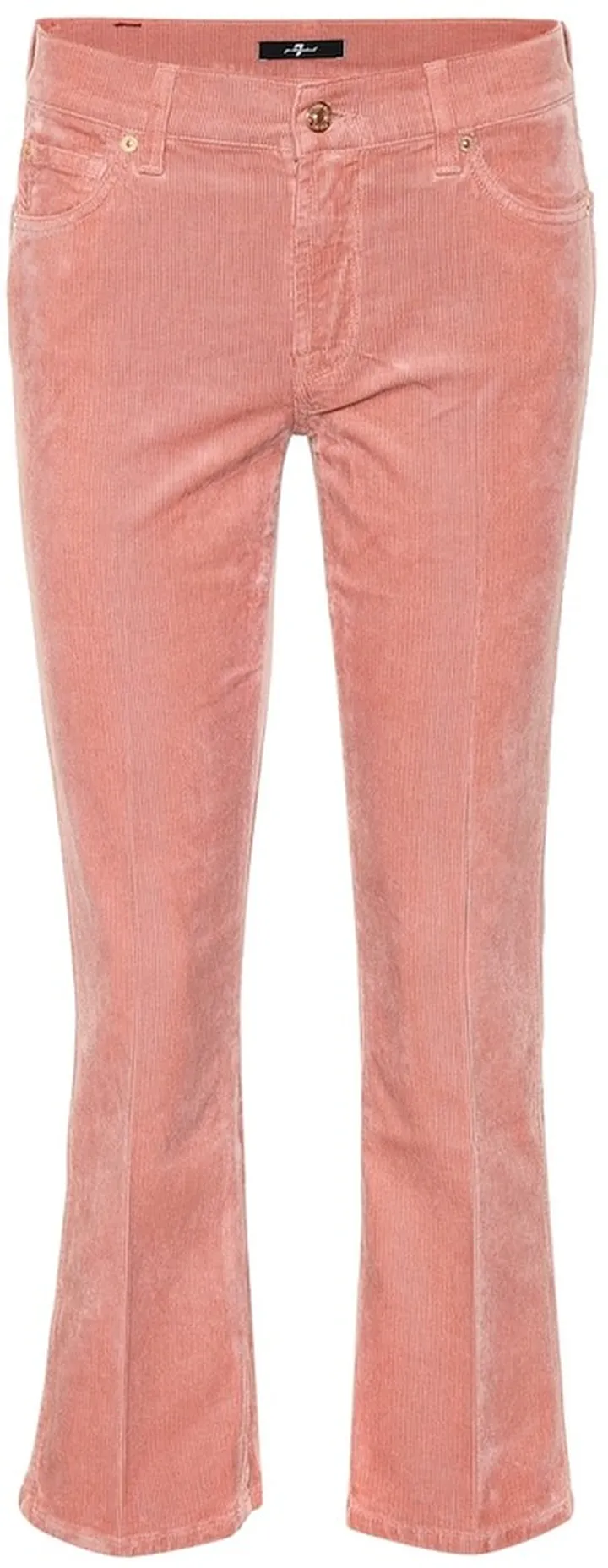 Cropped mid-rise bootcut jeans