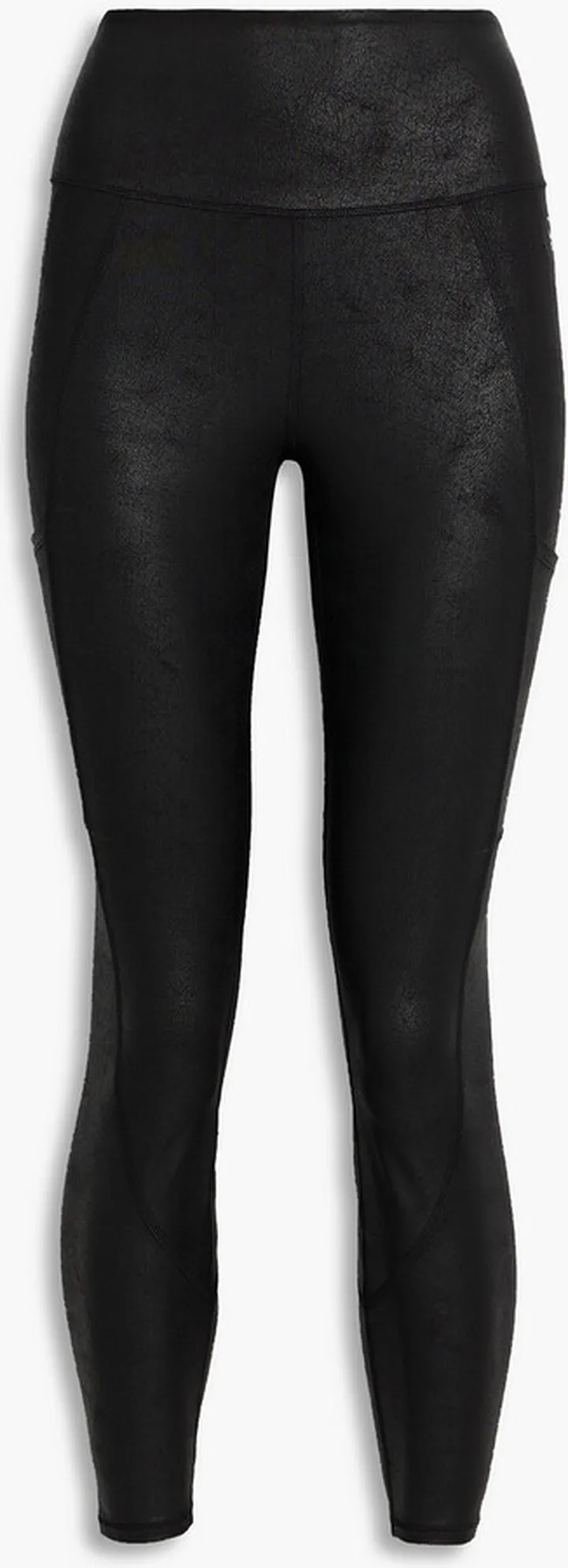 The Icon cropped coated stretch leggings