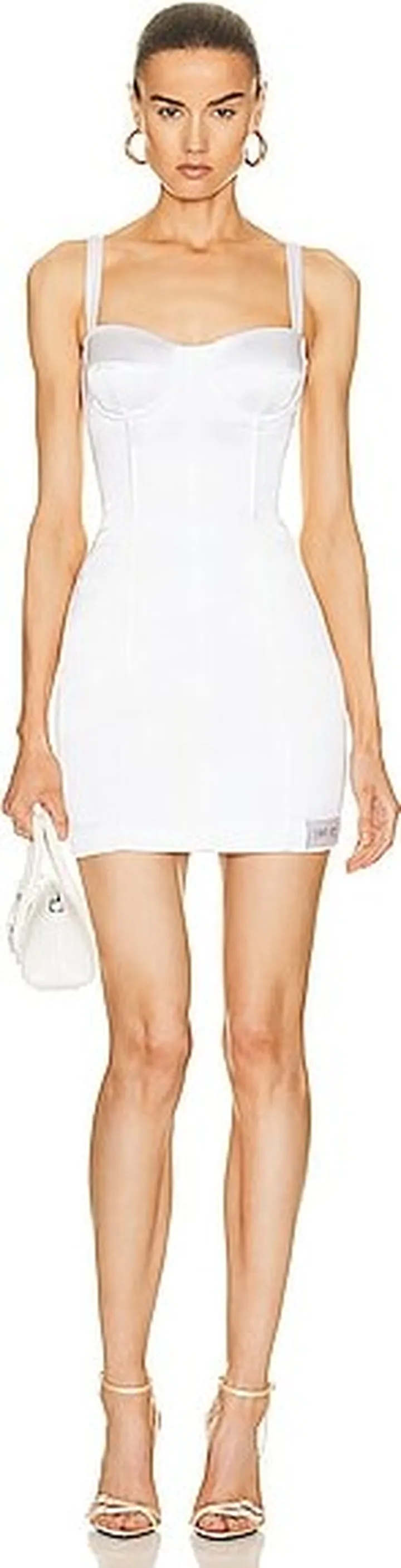Dolce & Gabbana Bustier Mini Dress in White