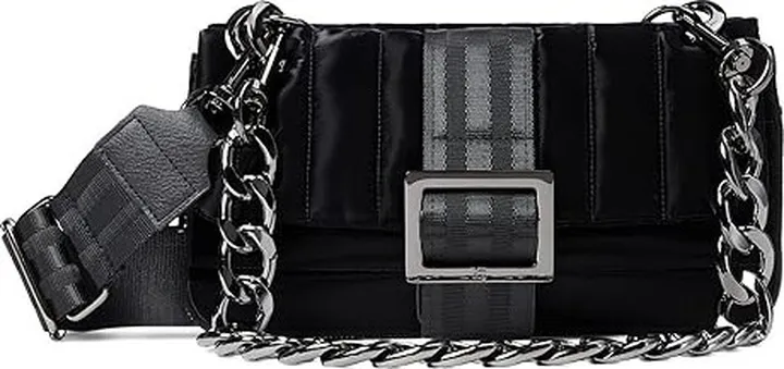 THINK ROYLN Jagger - Small (Black Liquid Nylon) Handbags