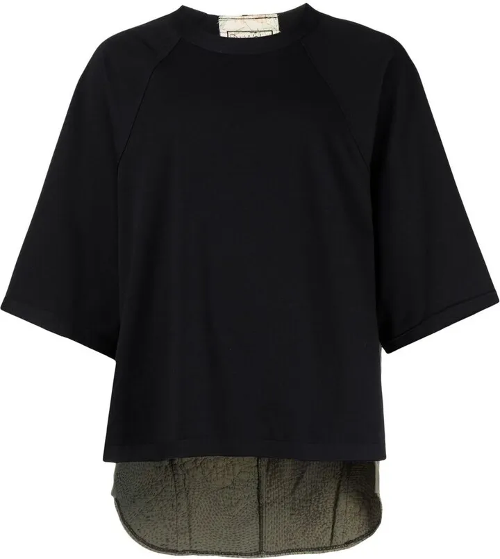 rear embroidered-detail T-shirt
