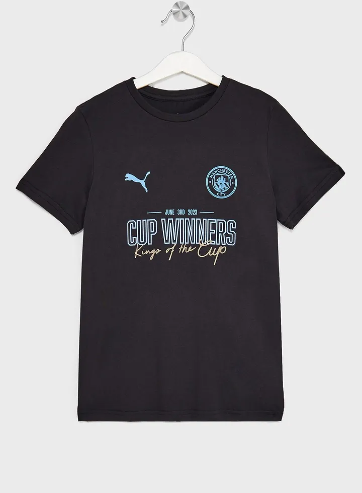 Youth Manchester City Fa Cup Winners T-Shirt