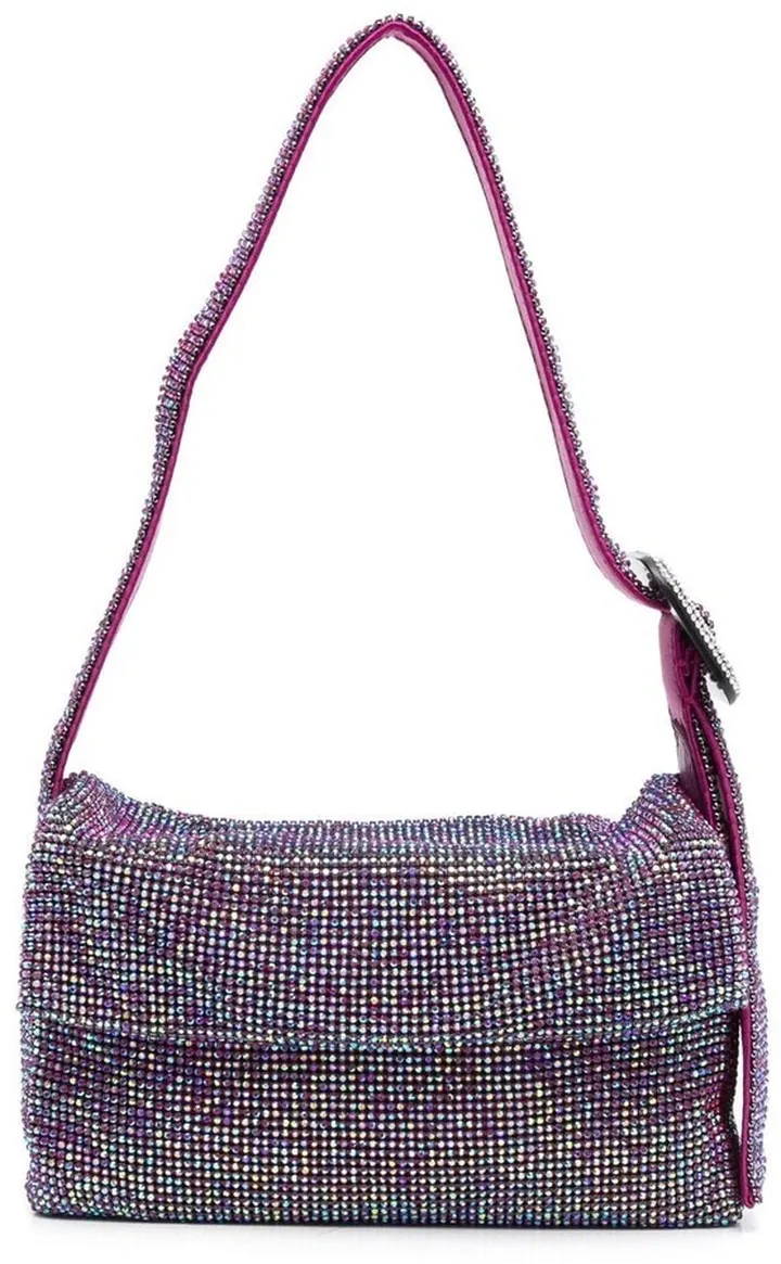 Gem-Embellished Shoulder Bag