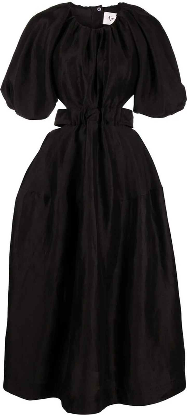 Mimosa puff sleeve midi dress