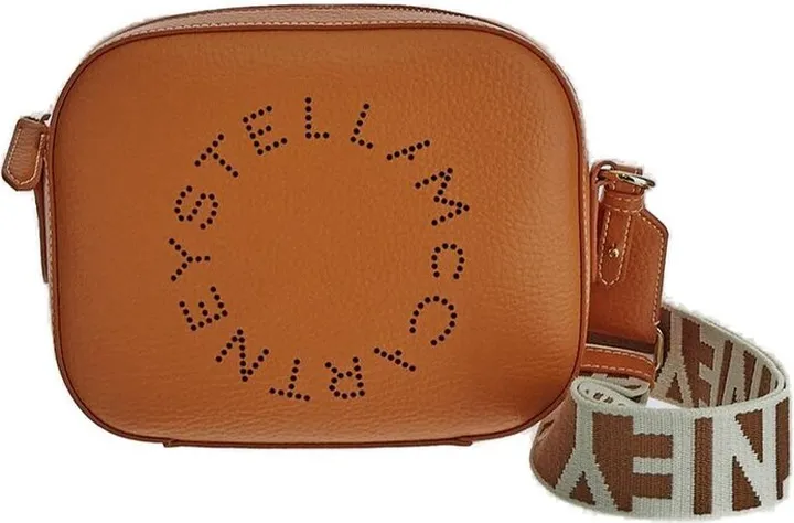 Stella McCartney Logo Perforated Strapped Crossbody Bag