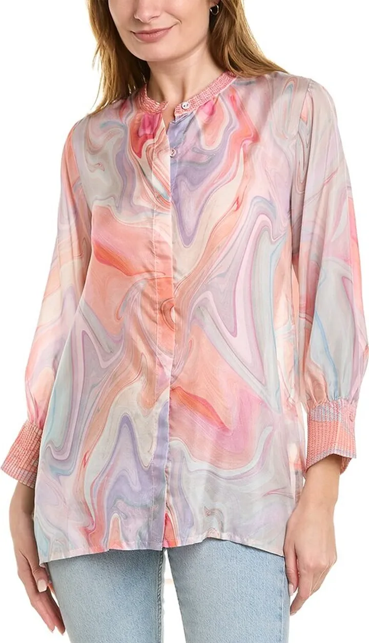Johnny Was Laguna Vesper Silk Tunic