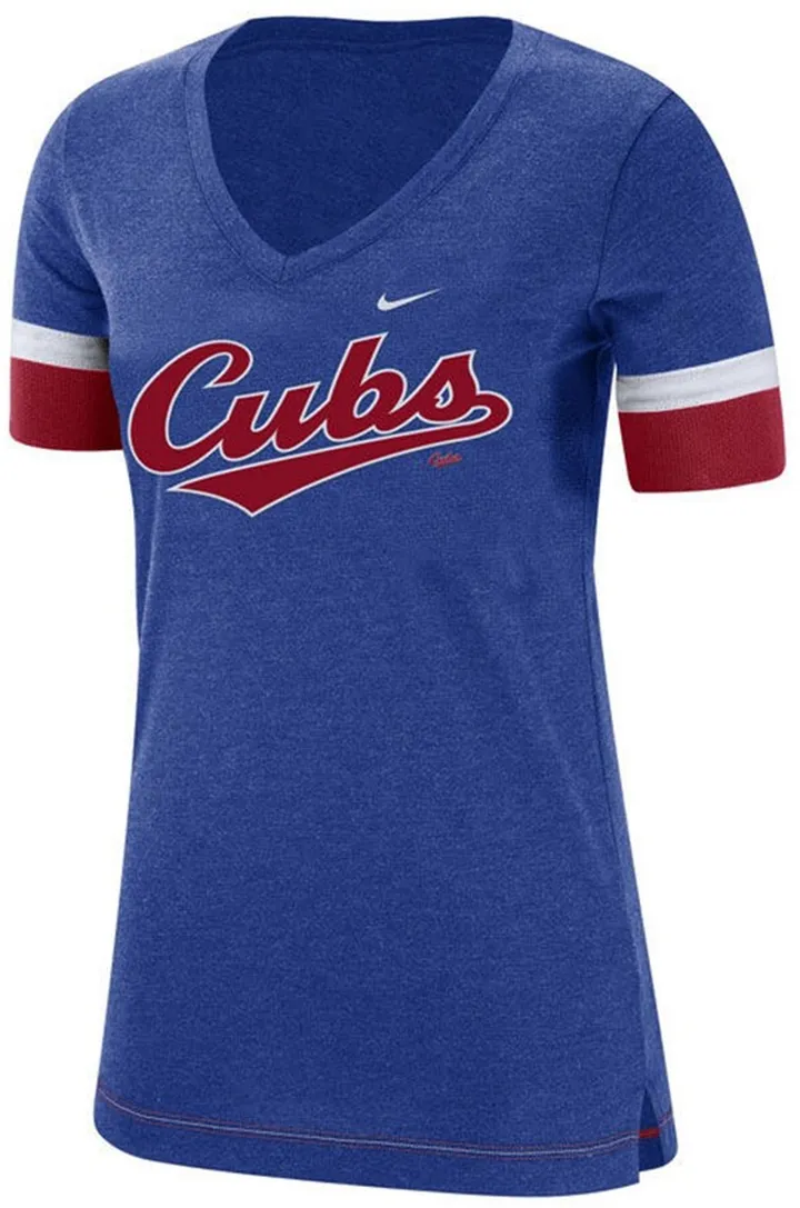 Nike Women's Chicago Cubs Tri-Blend Fan T-Shirt