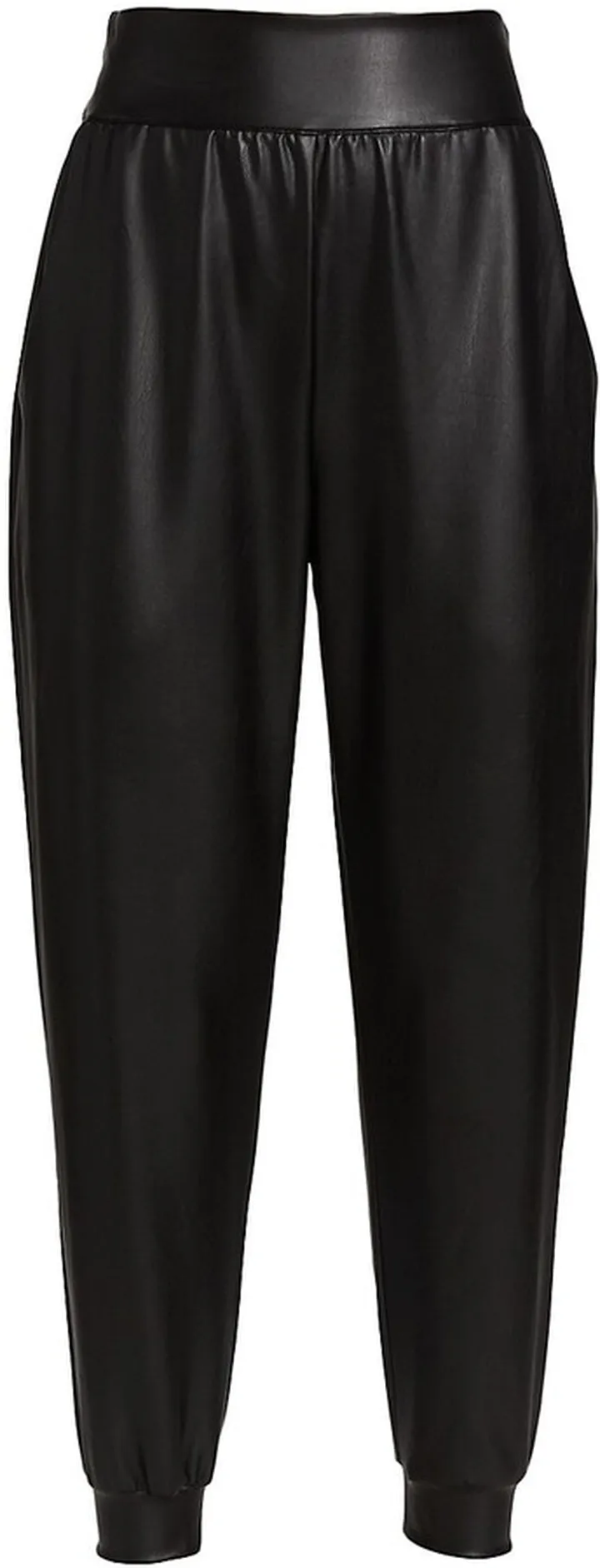 Faux Leather Jogger Pants
