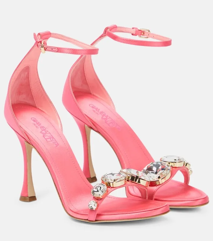 Diamond Clash embellished sandals