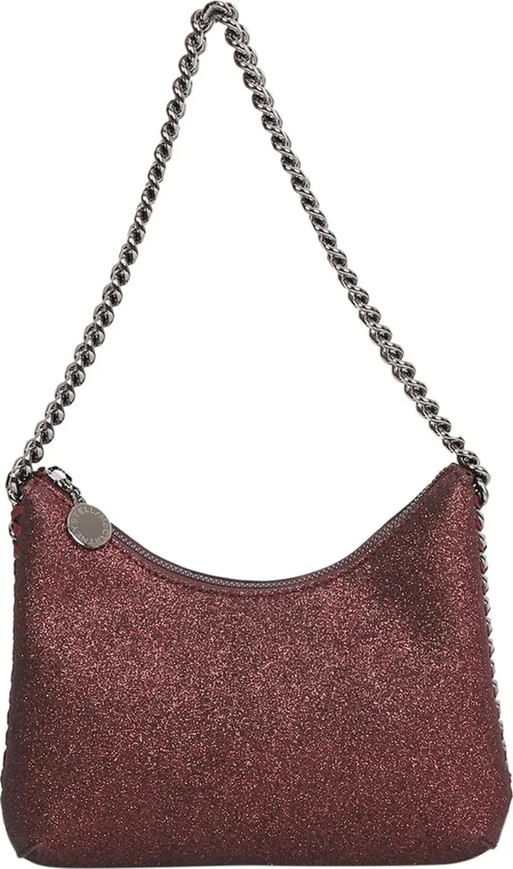Mini Bag With All-over Glitter Bronze