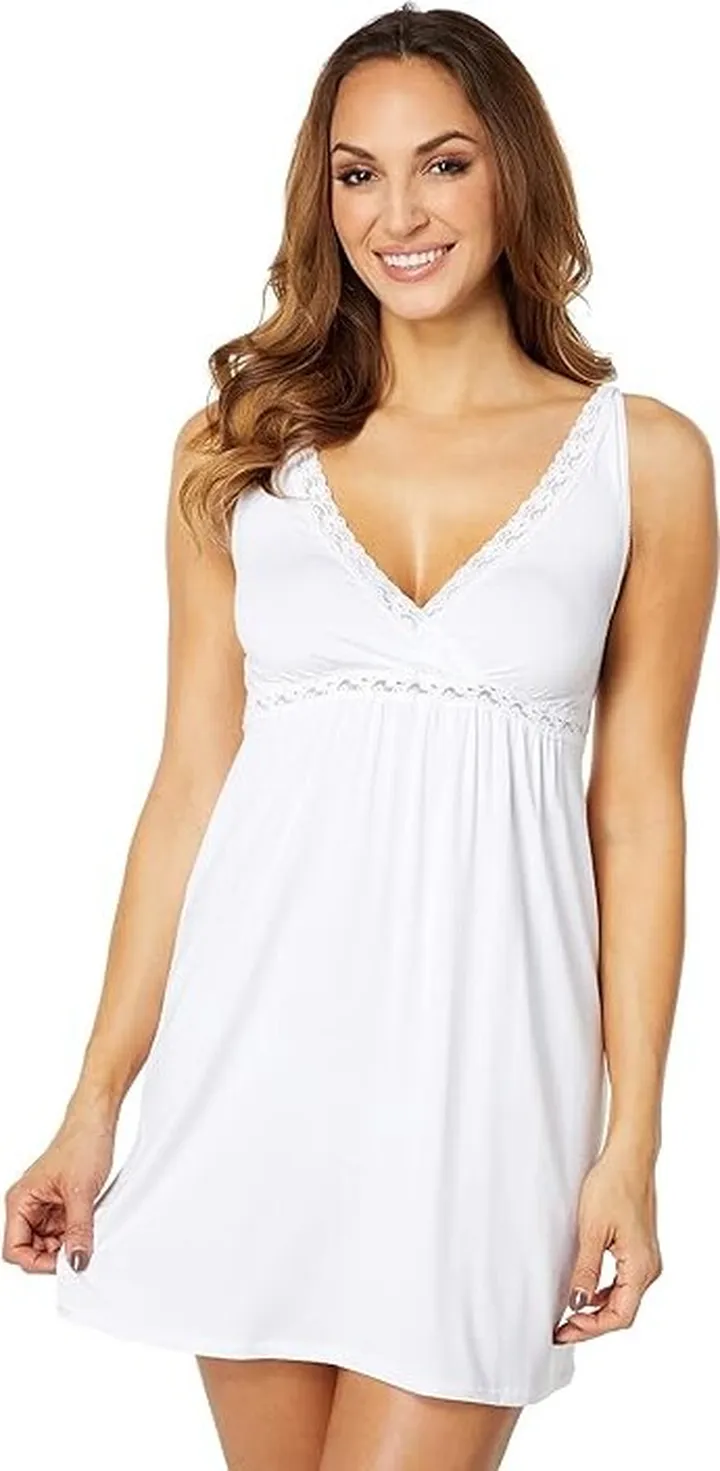 Barefoot Dreams Luxe Milk Jersey Chemise (Pearl 1) Women's Pajama