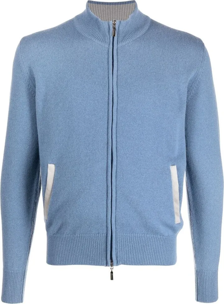 Zip-Up Cashmere Jumper
