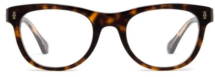Cartier Rectangle Frame Havana Glasses