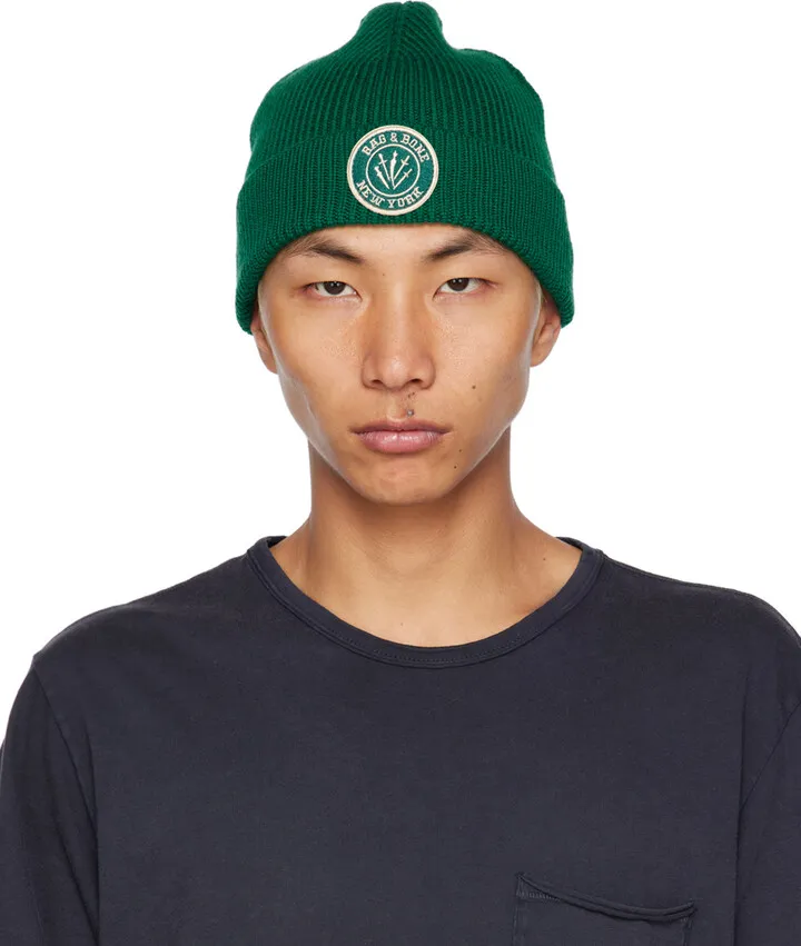 rag & bone Green Charlie Beanie