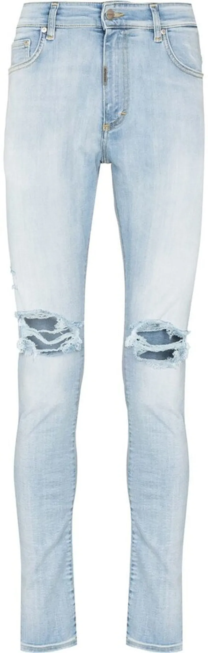 Distressed-Effect Skinny Jeans