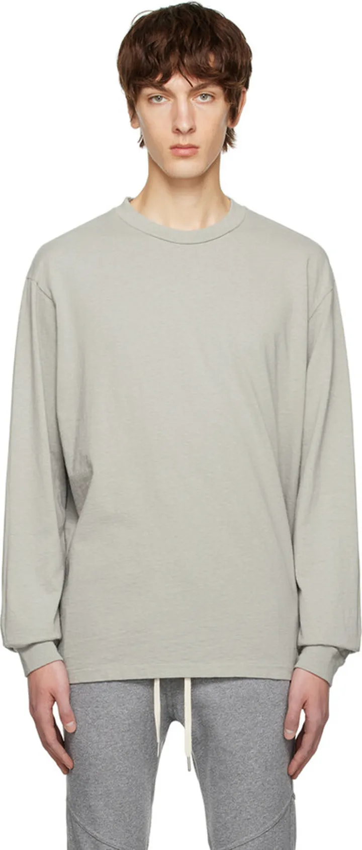 John Elliott Gray University Long Sleeve T-Shirt
