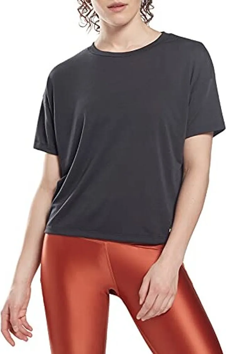 Core 10 by Reebok Women's Mesh Short Sleeve Crop Tee
