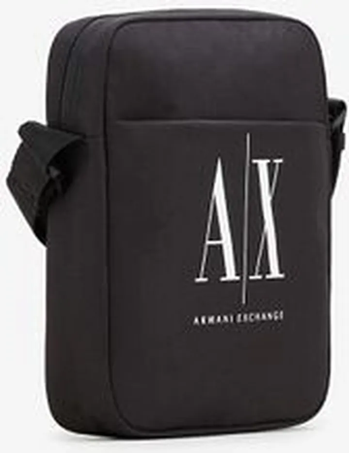 Icon logo fabric crossbody bag