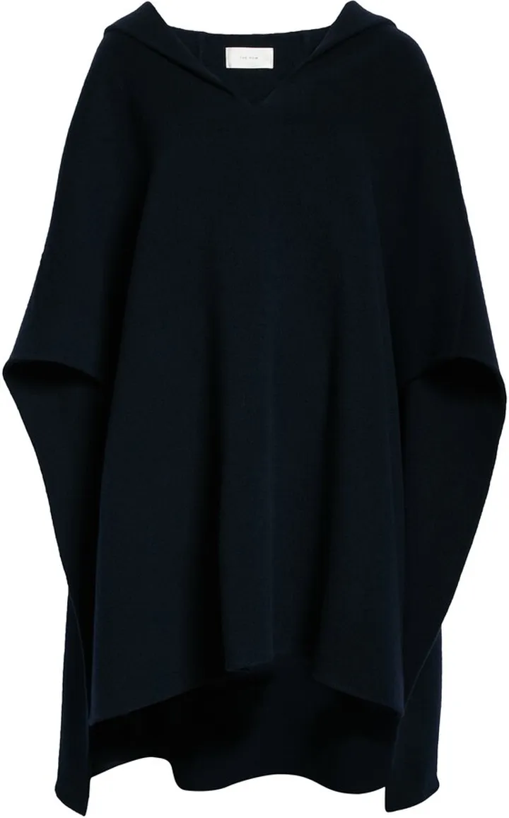 Nusa Foamy Virgin Wool & Cashmere Hooded Cape Coat