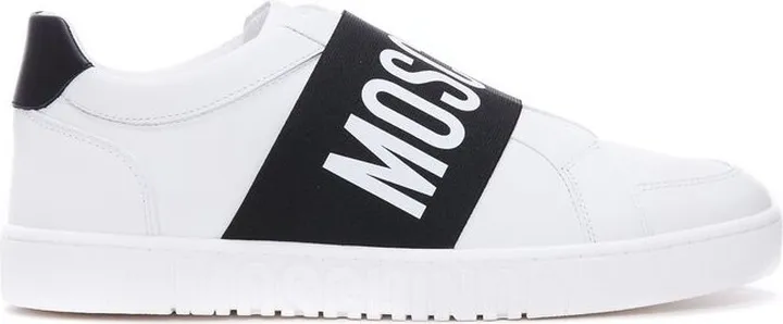 Moschino Logo Printed Slip On Sneakers