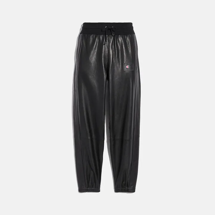 Coach X Champion Leather Joggers