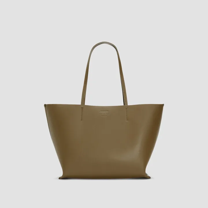 The Luxe Medium Italian Leather Tote