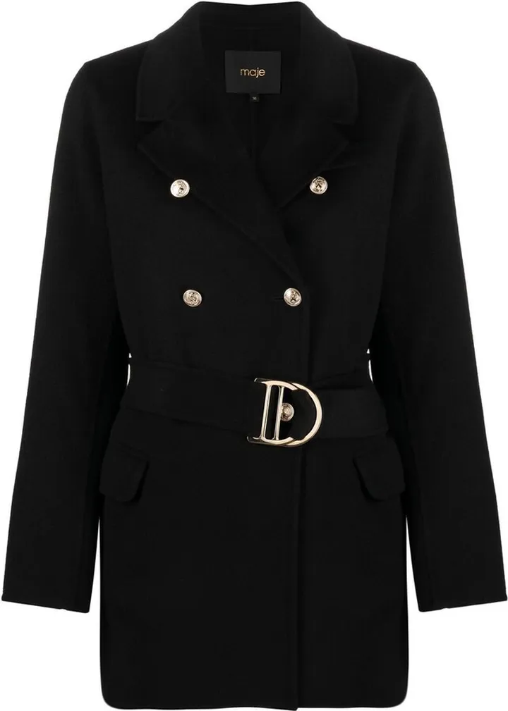 Belted Double-Breasted Coat