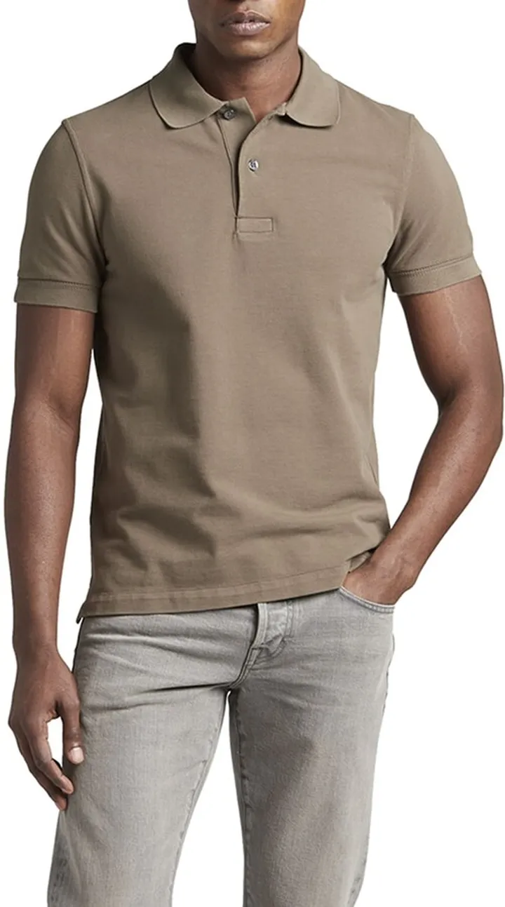 Men's Garment Dyed Piquet Polo Shirt