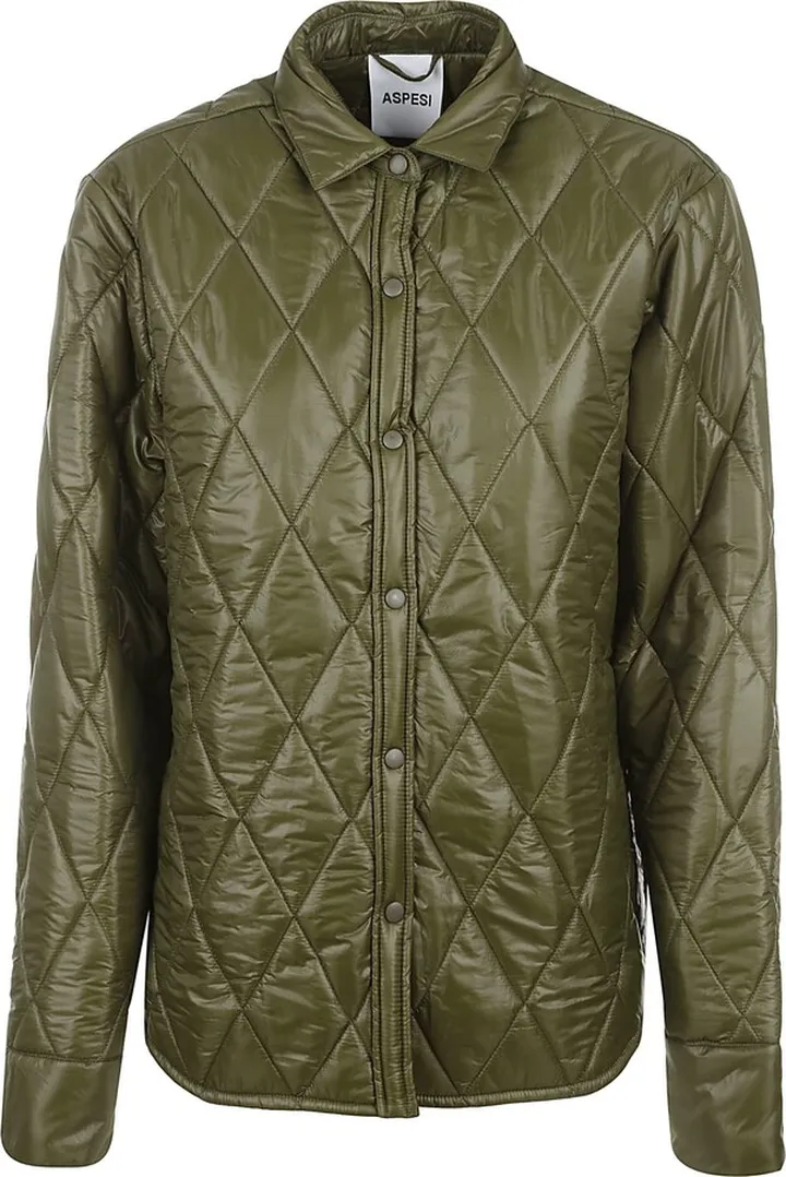 Quilted Buttoned Padded Jacket