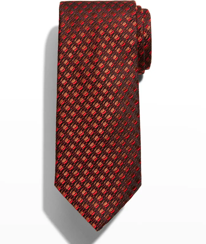 Men's Silk Shadow Pattern Tie