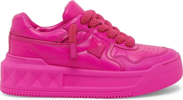 One Stud XL Leather Platform Sneakers