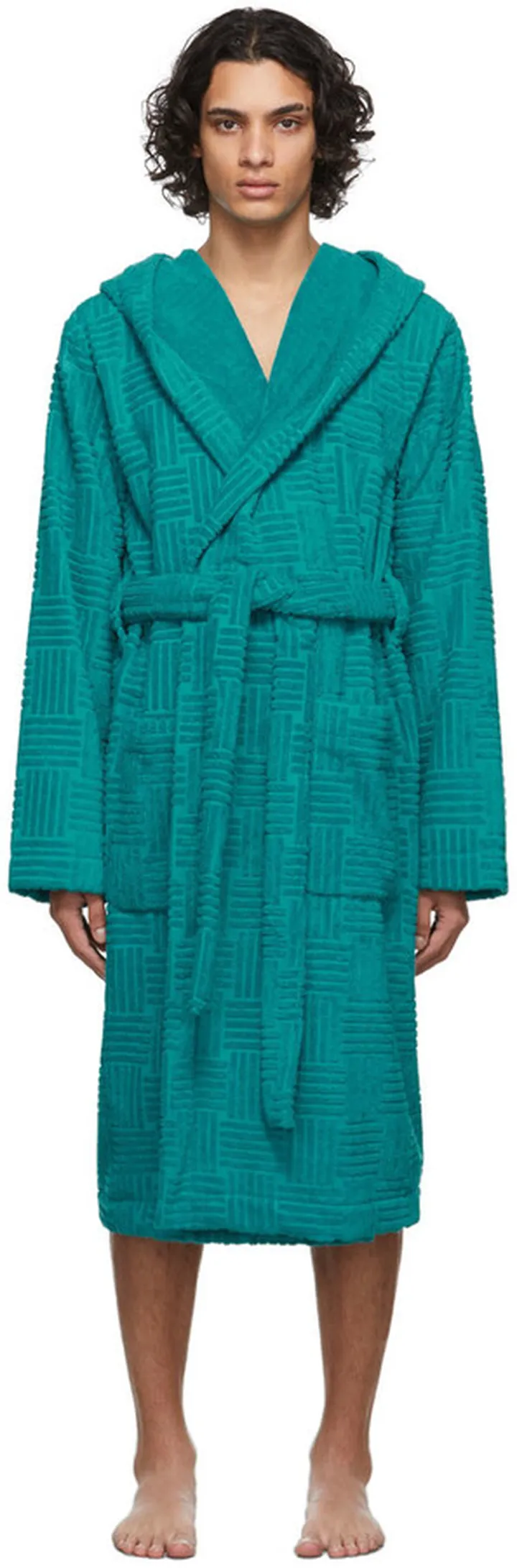 Bottega Veneta Blue Terrycloth Robe