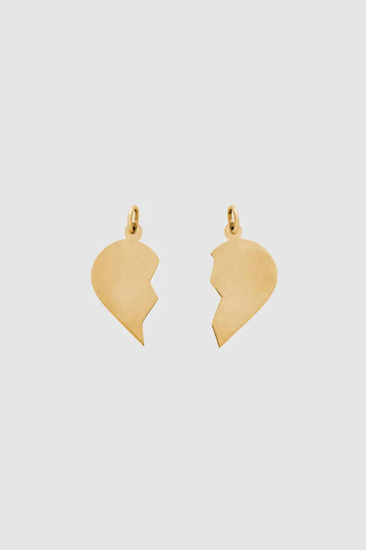 ANINE BING Broken Heart Charms in 14k Gold