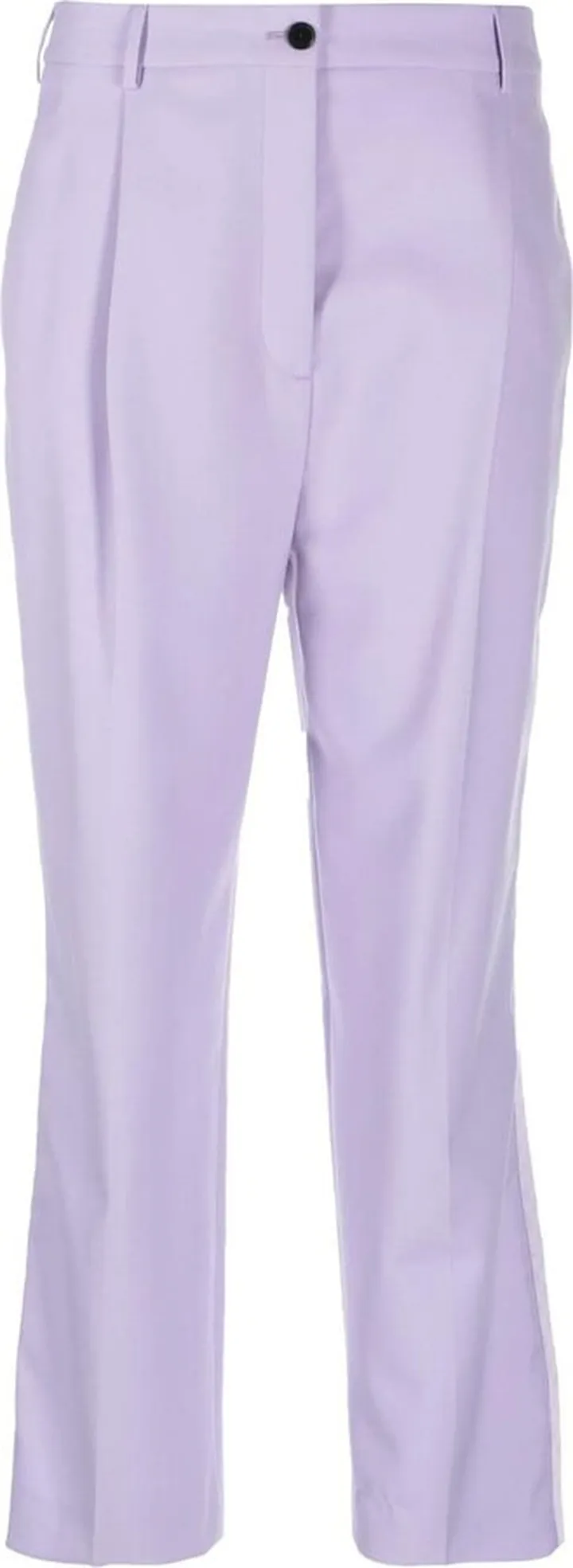 Cropped High-Waisted Trousers