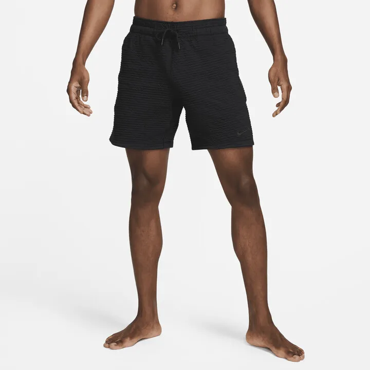 Men's Nike Yoga Dri-FIT 7" Unlined Shorts in Black