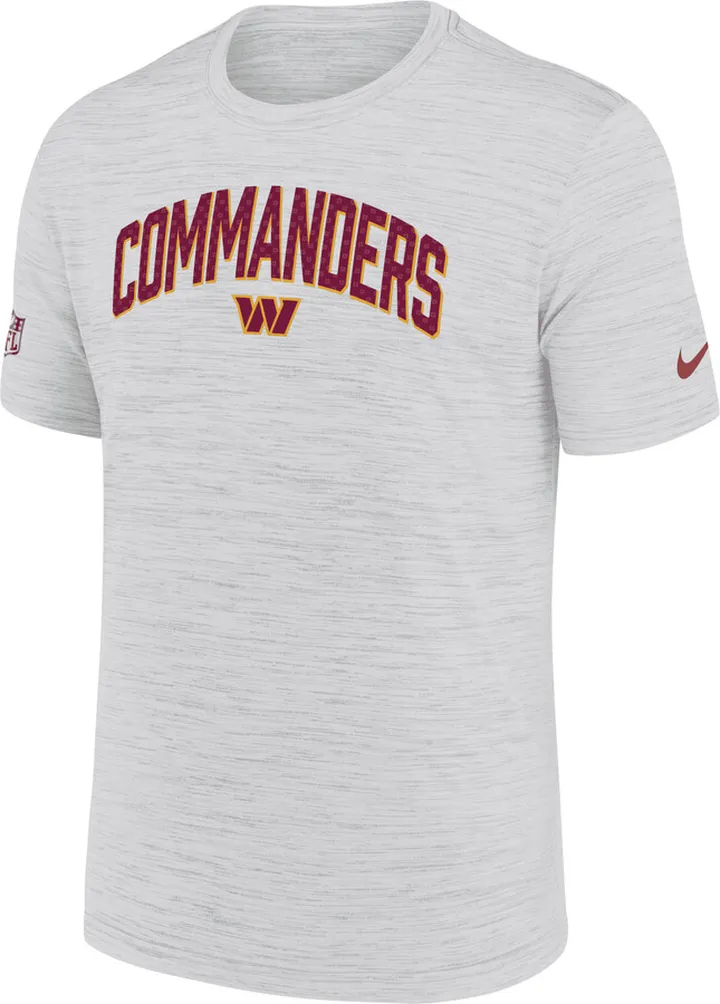 Nike Men's Dri-FIT Velocity Athletic Stack (NFL Washington Commanders) T-Shirt in White