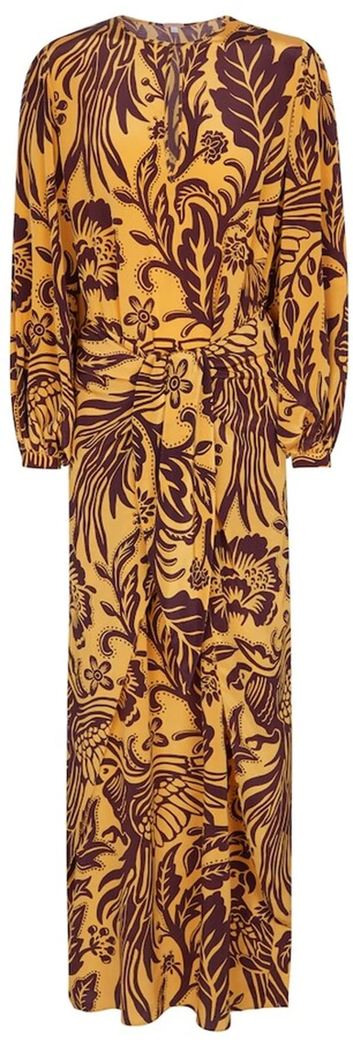 Traditional Landscape floral maxi dress