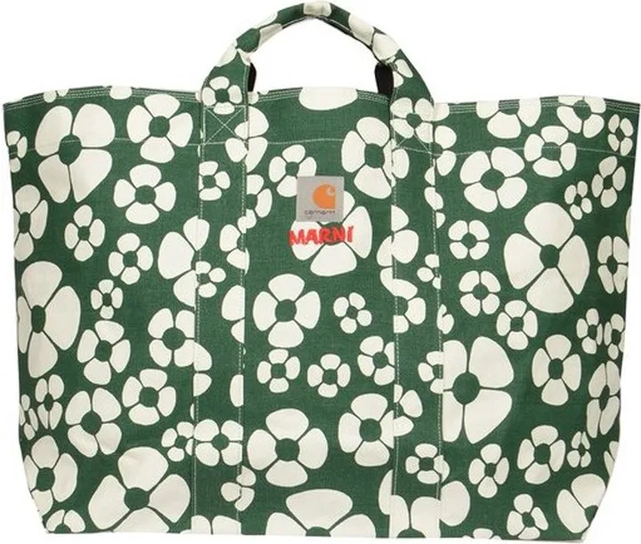 Marni X Carhartt Floral Printed Tote Bag