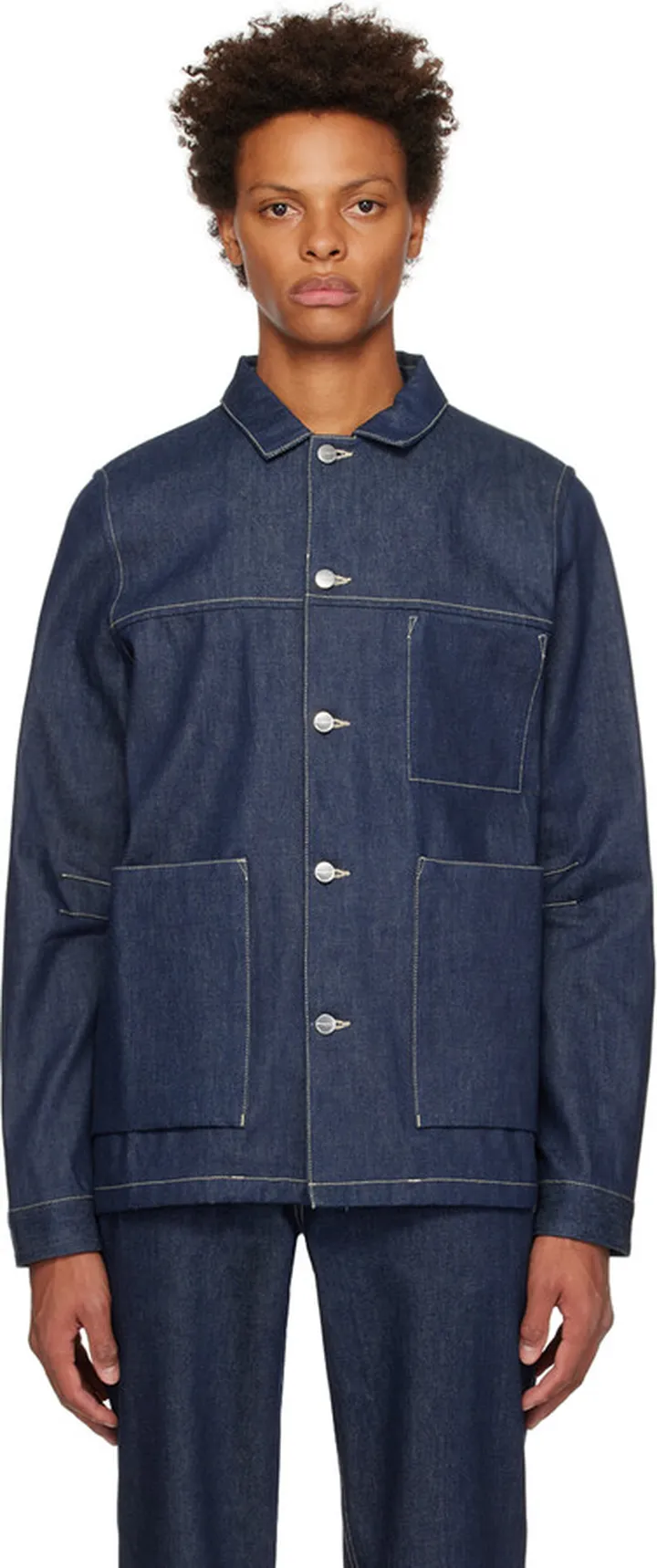 Toogood Indigo 'The Carpenter' Denim Jacket