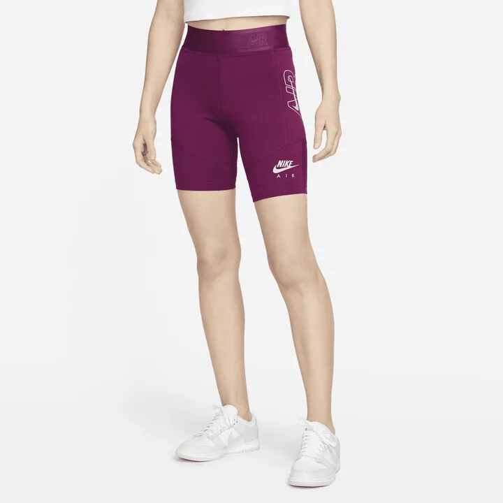 Nike Women's Air Bike Shorts in Red