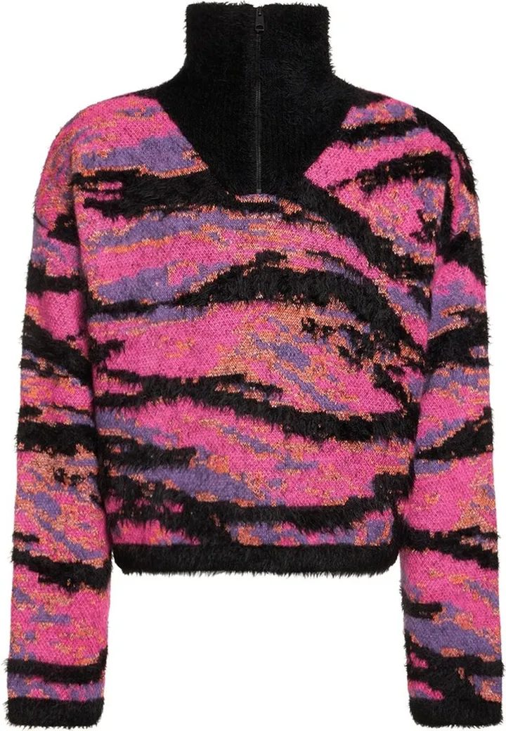 Mohair blend jacquard sweater