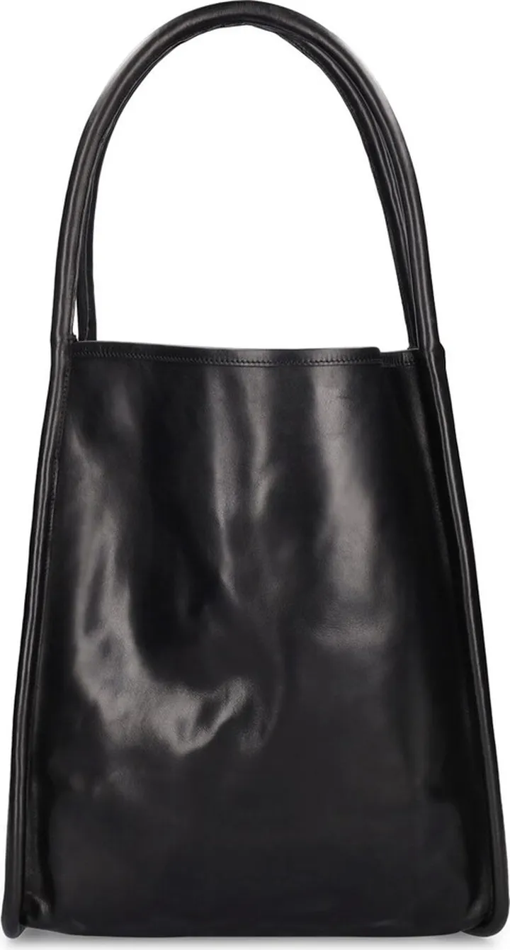 Arc leather tote bag