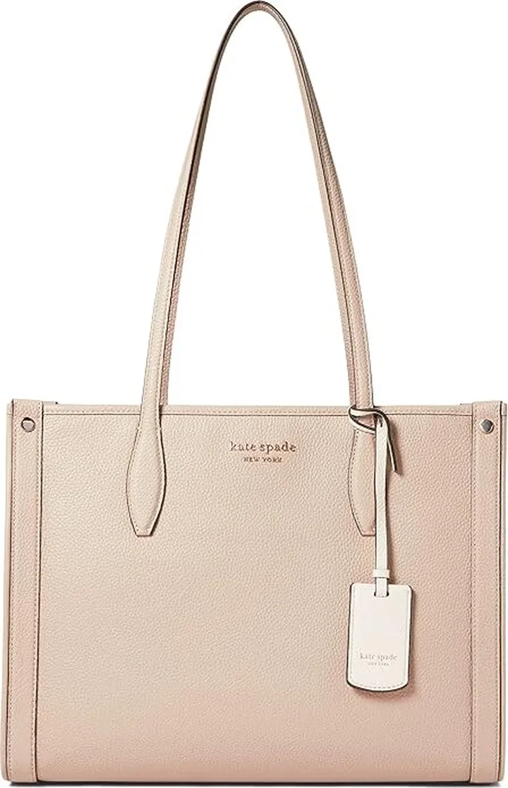 Kate Spade New York Market Pebbled Leather Medium Tote (Earthenware) Tote Handbags