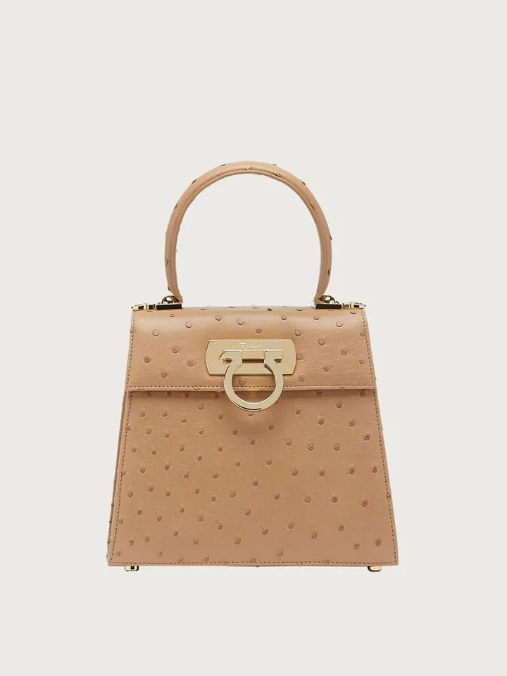Ferragamo Women Iconic Top Handle (S) Beige