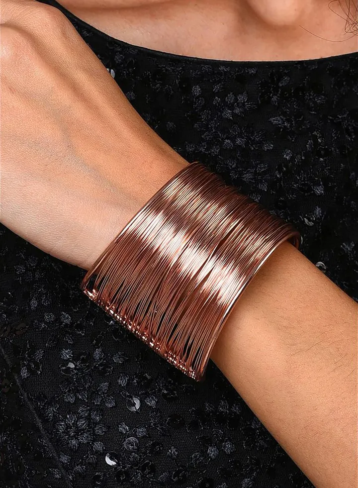 Gold Plated Designer Cuff Bracelet