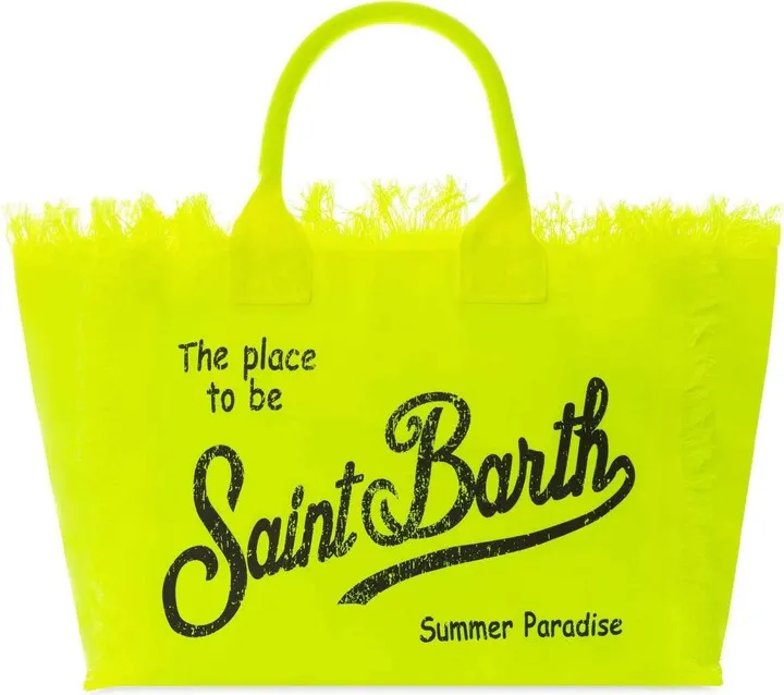 Vanity Fluo Yellow Canvas Shoulder Bag
