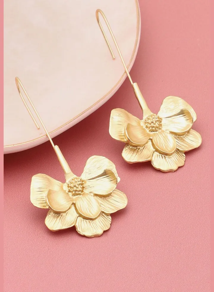 Gold Plated Designer casual Drop Earring For Women