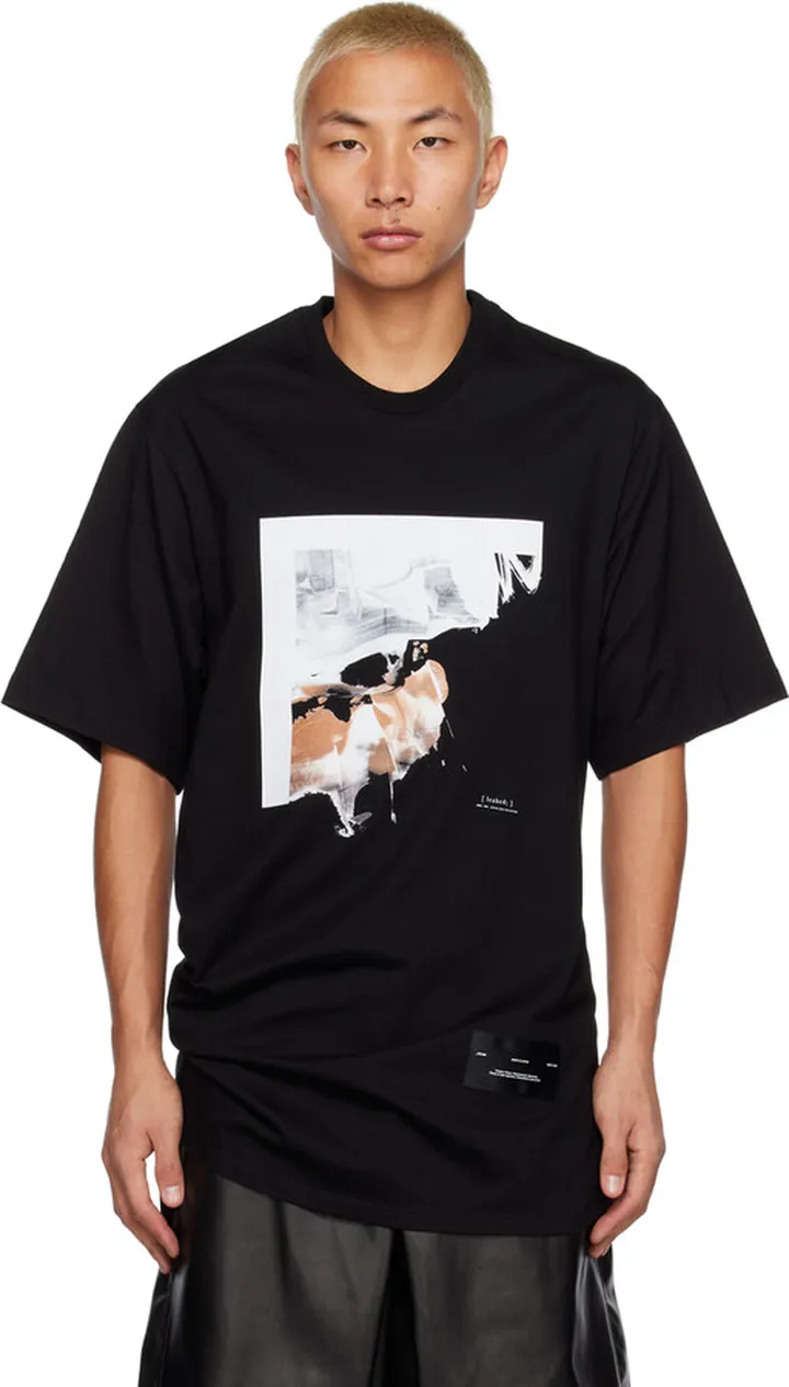 Julius Black Drape T-Shirt