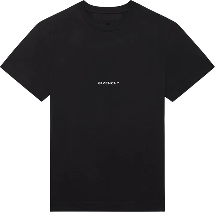 Classic Cotton Slim Fit Print T-shirt Black
